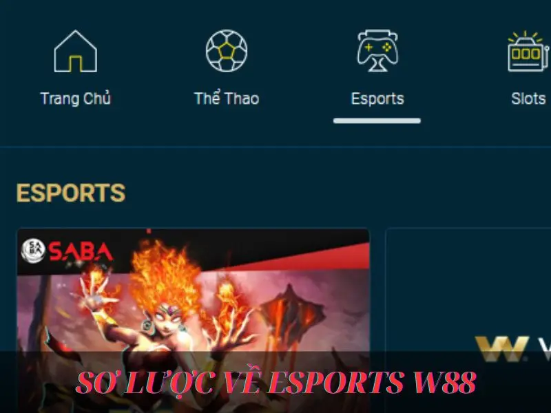 Esports là sảnh chơi mới nổi tại W88